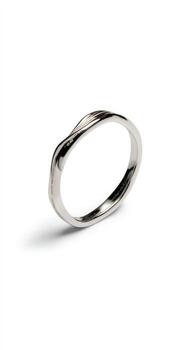 Simple, elegant ring with intertwined bands photo