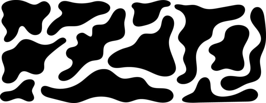 Fluid Organic Blobs with Abstract Aesthetic vector