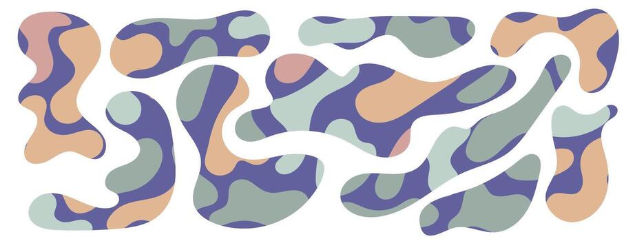 Freeform Blob Shapes for Modern Abstract Design vector