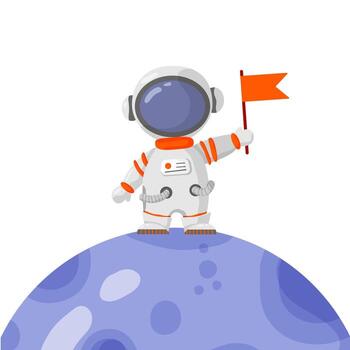 astronauta y espacio elementos elementos. galaxia para diseño, carteles, antecedentes astronauta y espacio. vector