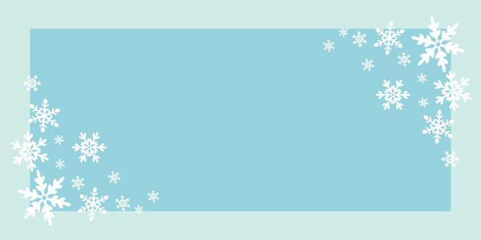 Hand drawn Snow Corner Panel, Rectangular Snow Border, Frost Corner Frame vector