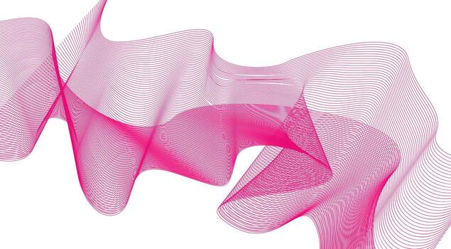 Blend Wavy Lines Curved Pink Color Abstract Background Design Illustration vector