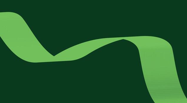 Blend Wavy Curved Smooth Background Green Cyan Abstract Design vector