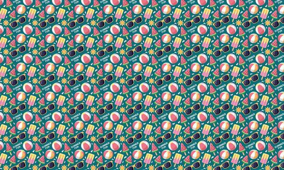 a pattern with many flowers on it vector