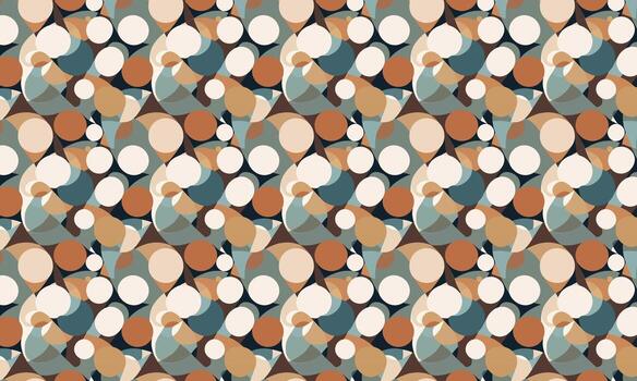 a pattern with many circles and dots vector