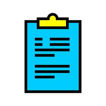 brillante portapapeles icono con negrita líneas y documento marcas, ideal para tarea gestión, productividad aplicaciones, oficina herramientas, educación plataformas, o negocio tableros de instrumentos. vector