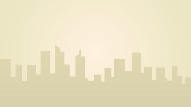 Minimal city skyline with soft beige tones and sunset gradient, ideal for urban branding, architecture themes, editorial layouts, or modern lifestyle design assets. vector