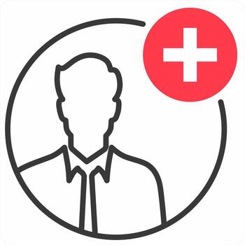 Accounts concept in red color vector