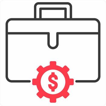 oreja icono concepto en rojo color icono vector