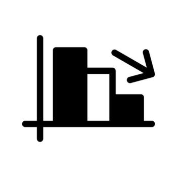 Decrease illustration white background vector