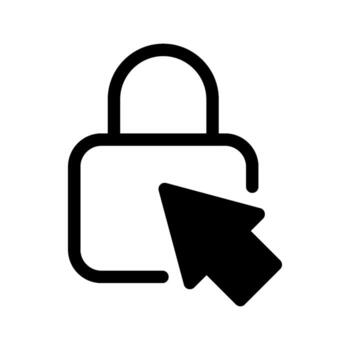 ilustración de hacer clic cursor línea icono vector