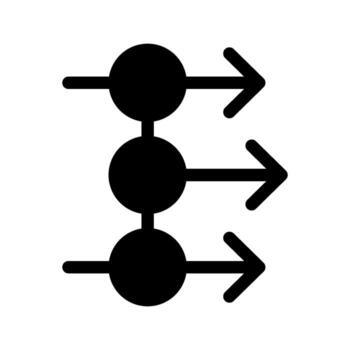 Illustration of Create Connection Line Icon vector