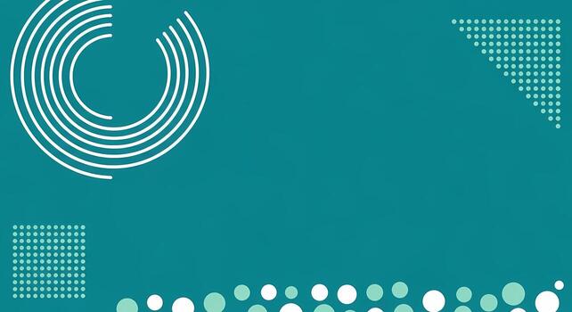 Abstract Geometric Pattern Background - Teal Cyan Circles Dots for Technology, Science Data, network photo