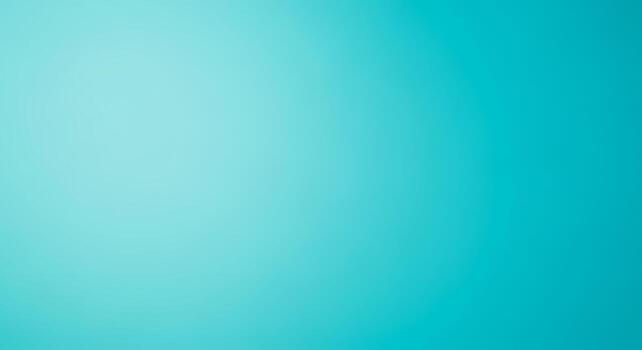 Abstract smooth gradient background of aquatic turquoise and cyan colors, smooth background photo