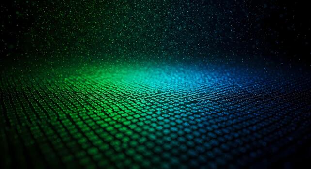 Abstract Particles and Digital Grid Futuristic Background, data stream photo