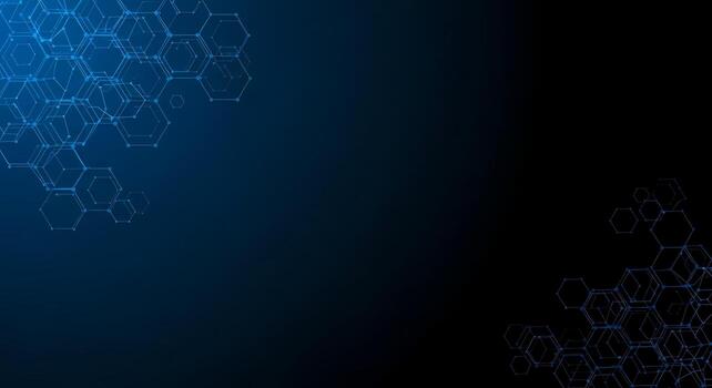 Abstract Hexagon Network Pattern Futuristic Technology Science and Medicine Background photo