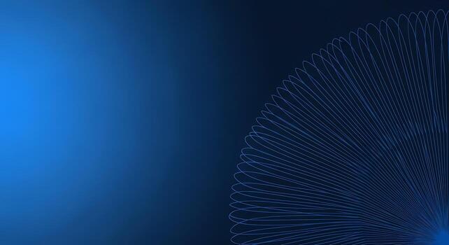 Abstract Blue Gradient Background with Radial Wireframe Pattern Modern Tech and Science photo