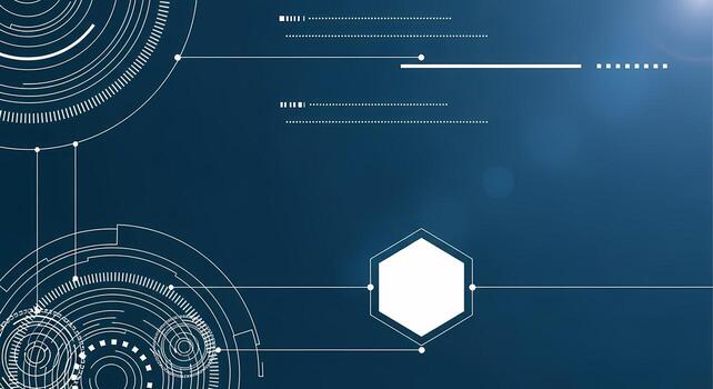 Futuristic Digital Blueprint Abstract Tech Network Data Flow Animation Background photo