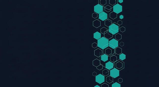 Modern Hexagon Pattern Background Digital Innovation Tech Data Network Science Futuristic Concepts photo