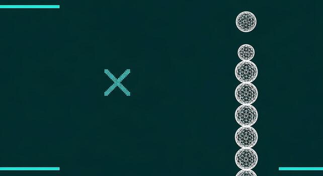 Abstract Digital Network Connection with Geometric Shapes and Binary Code Futuristic Technology Background photo