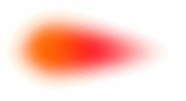 Abstract Red Orange Gradient Blob on White Background Dynamic Soft Focus Overlay Effect photo