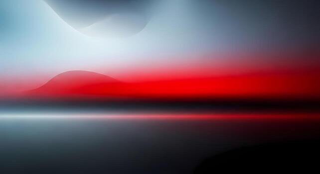 Abstract Red and Blue Gradient Flowing Background with Smooth Waves and Light Reflection photo