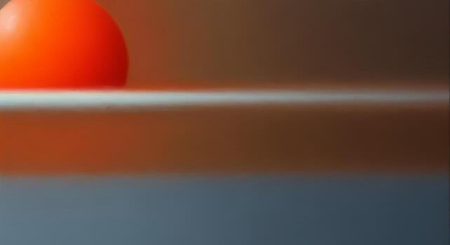 Abstract Orange Sphere Horizon Line Minimalist Minimal Background Color Field Art Soft Focus Gradient photo