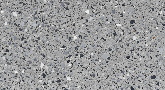 Seamless Grey Terrazzo Texture Background Modern Aggregate Pattern for Design photo