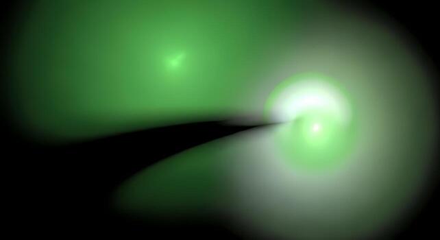 Abstract Green Light Swirl Nebula Background Digital Art for Science and Technology Concepts photo