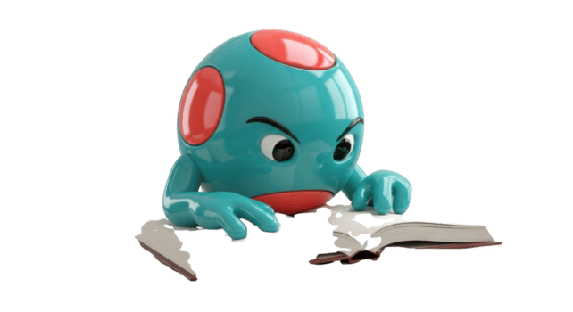 furioso 3d personaggio aggressivamente strappo un' prenotare, un' potente visivo concetto che rappresentano intenso frustrazione, fatica, e il lotta con travolgente conoscenza o difficile studi png