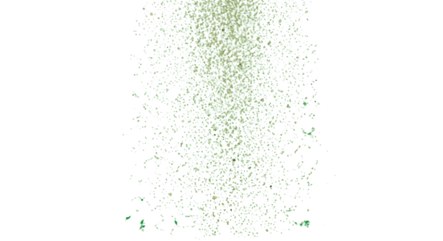 astratto verde e giallo particella esplosione, un' dinamico visivo effetto con vivace polvere schizzi la creazione di un' strutturato sfondo copertura per grafico design progetti png