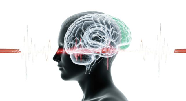 concettuale visualizzazione di il intricato umano cervello, in mostra complesso neurologico attività, pensato processi, e il potenziale di conoscitivo scienza con vivace energia onde png