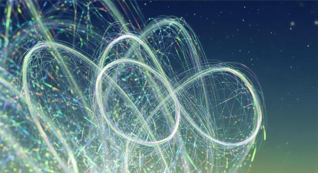 Abstract background with lines and circles photo