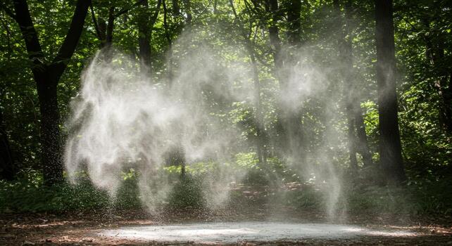 A man is standing in front of a fire hydrant photo