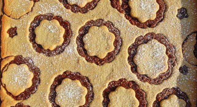 un pastel con un circulo modelo en eso foto