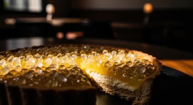 A piece of cake with a piece missing photo