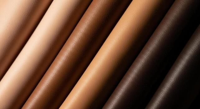 Diverse natural human skin tones arranged in a beautiful color gradient photo
