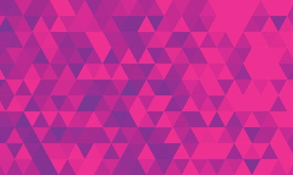 Abstract retro pattern of geometric shapes. Colorful purple gradient mosaic backdrop. Geometric hipster triangular background, vector