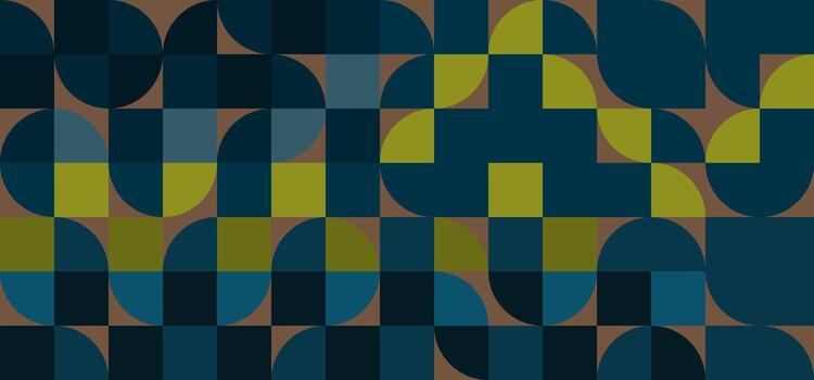 resumen geométrico modelo con cuadrícula. sin costura antecedentes en retro estilo minimalista ilustración eps 10 vector