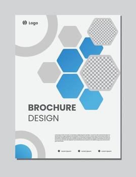 abstract polygon background brochure template design vector