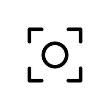 Modern Scan Line Symbol for File and System Detection vector
