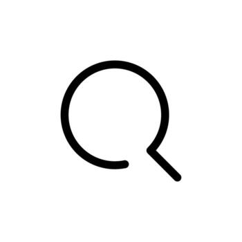 Minimal Search Line Illustration for Online and Web Interface vector