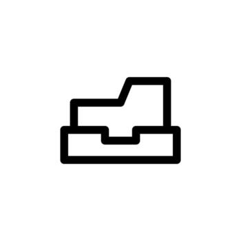 elegante archivo línea contorno para digital archivo y sistema diseño vector