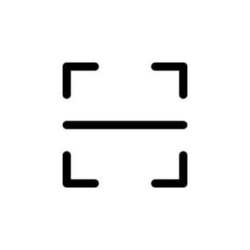 Elegant Scan Line Outline for Mobile and QR Code Interface vector