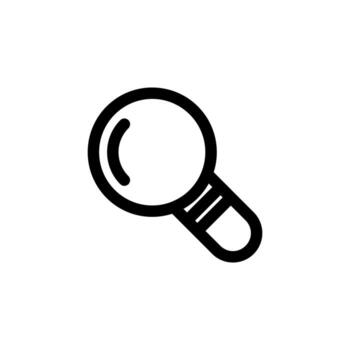 Stylish Search Line Icon for Website and Application Interface vector