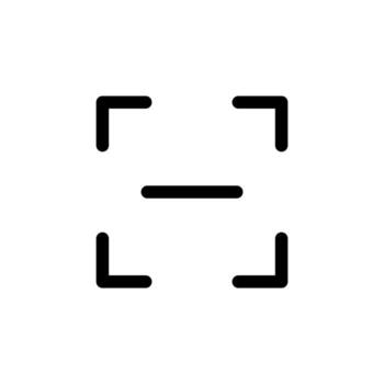 Simple Scan Line Illustration for Technology and Access Control vector