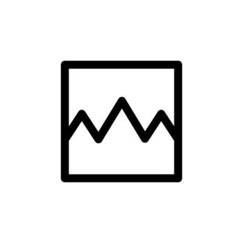 Clean Image Line Symbol for Picture and Gallery Design vector