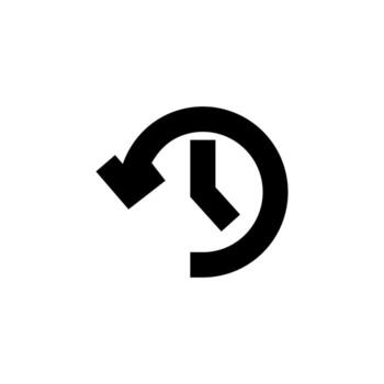 Professional Recent Solid Shape for Reload and Progress Design vector