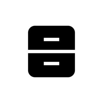 profesional archivo sólido forma para digital archivo sistema diseño vector