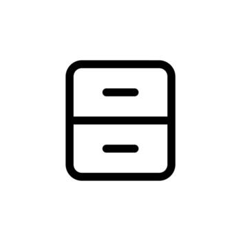 limpiar archivo línea símbolo para carpeta y oficina organización diseño vector